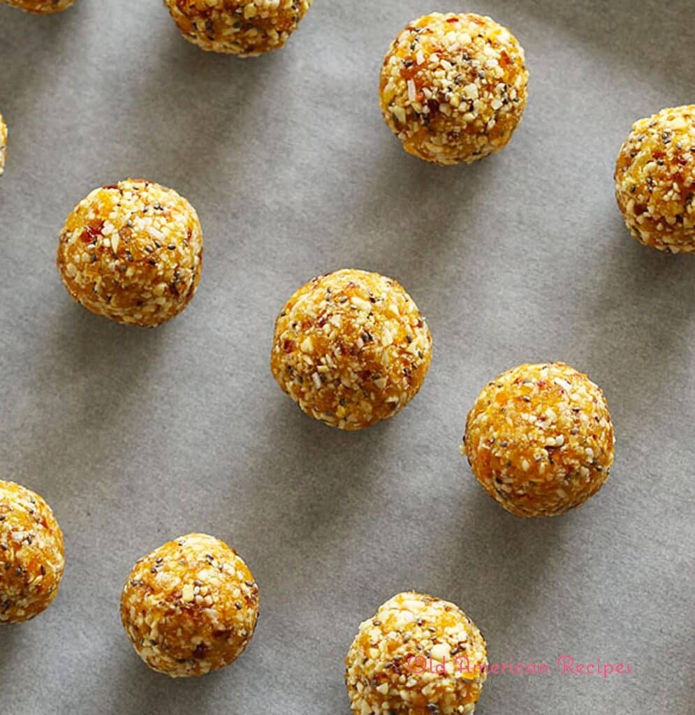 No Bake Apricot Coconut Energy Bites