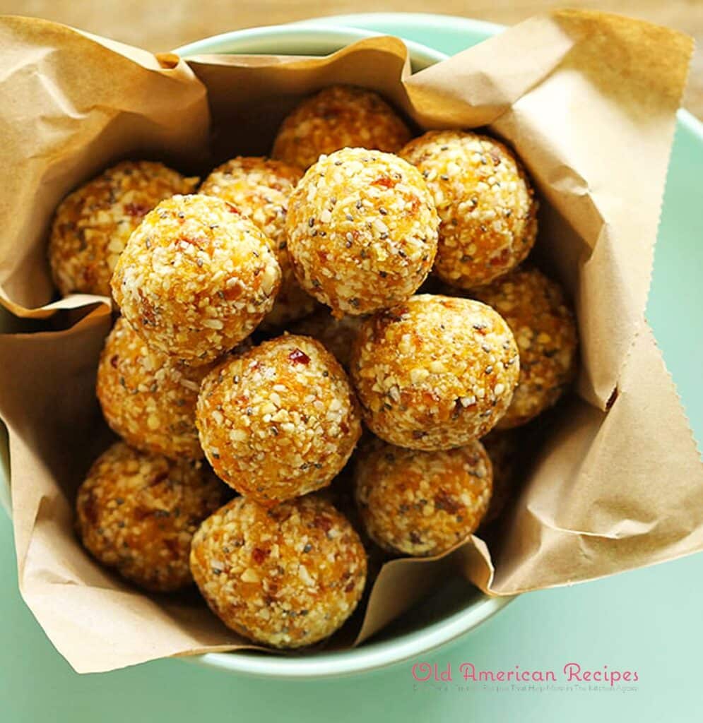 No Bake Apricot Coconut Energy Bites