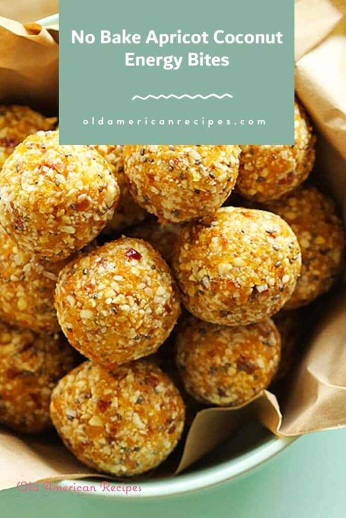 No Bake Apricot Coconut Energy Bites