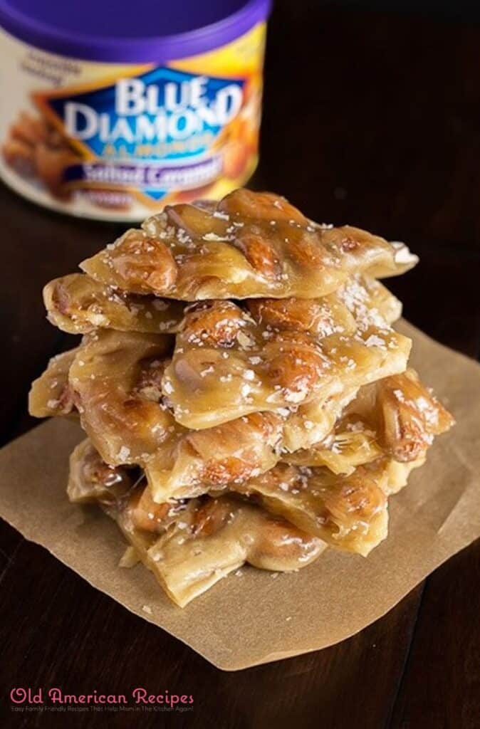 Salted Caramel Almond Brittle