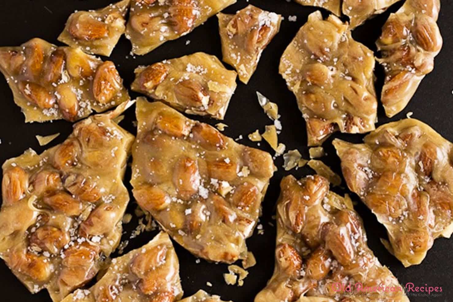 Salted Caramel Almond Brittle Old American Recipes