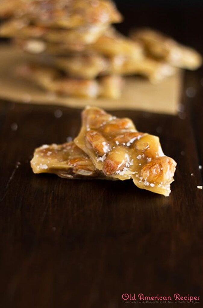 Salted Caramel Almond Brittle