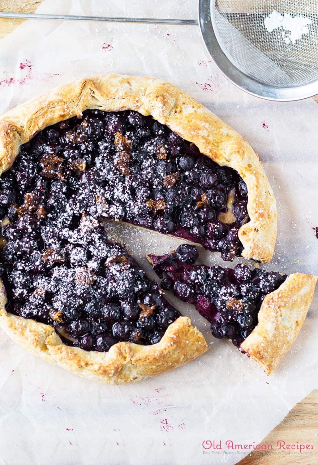 Whole Wheat Blueberry And Date Galette - Old American Recipes