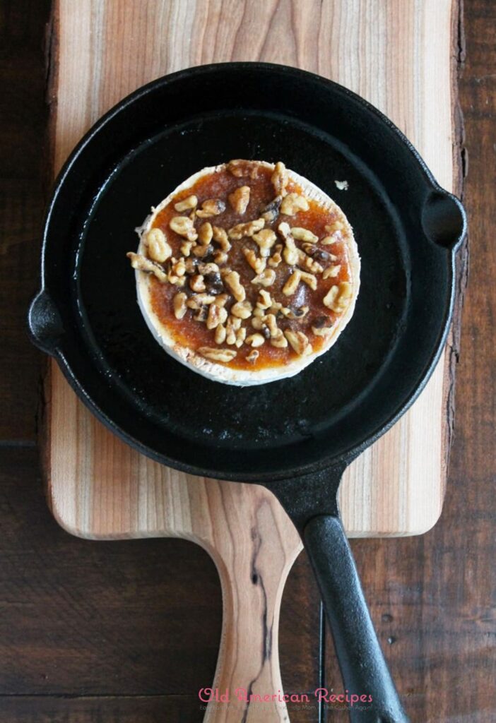 Baked Brie with Pumpkin Butter and Walnuts
