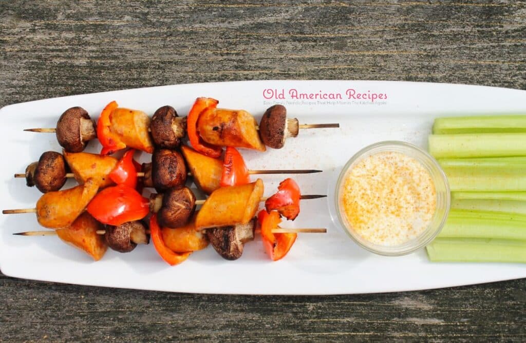 Buffalo Chicken Sausage Kabobs