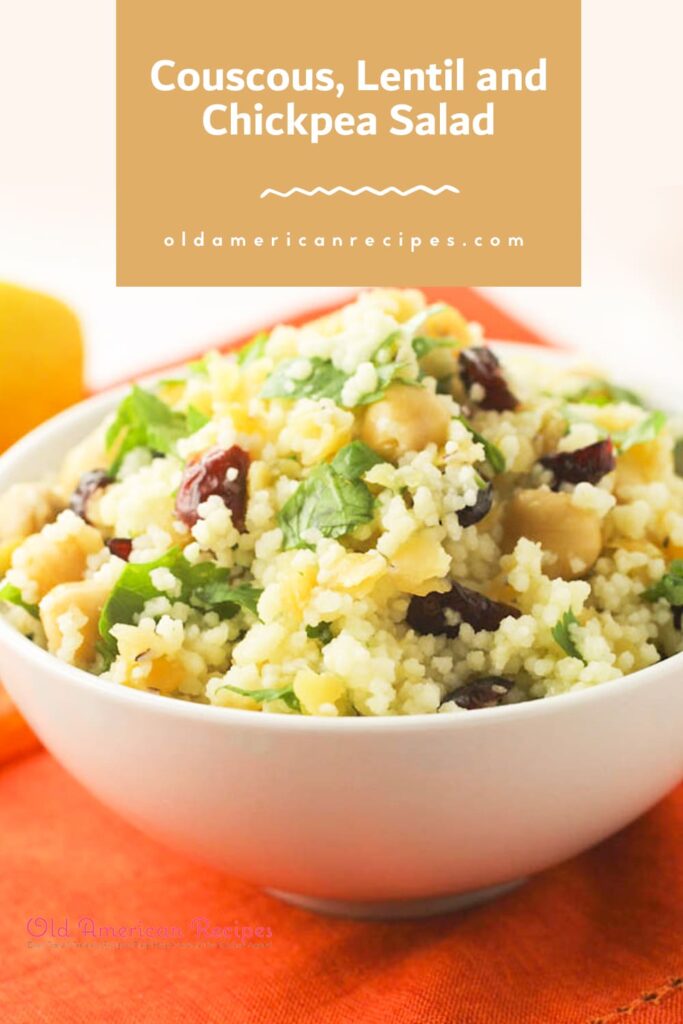 Couscous, Lentil and Chickpea Salad