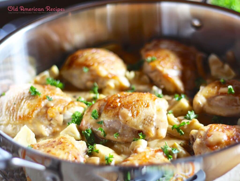 Chicken Artichoke Mushroom Skillet