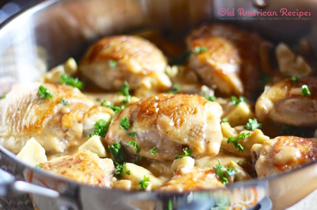 Chicken Artichoke Mushroom Skillet