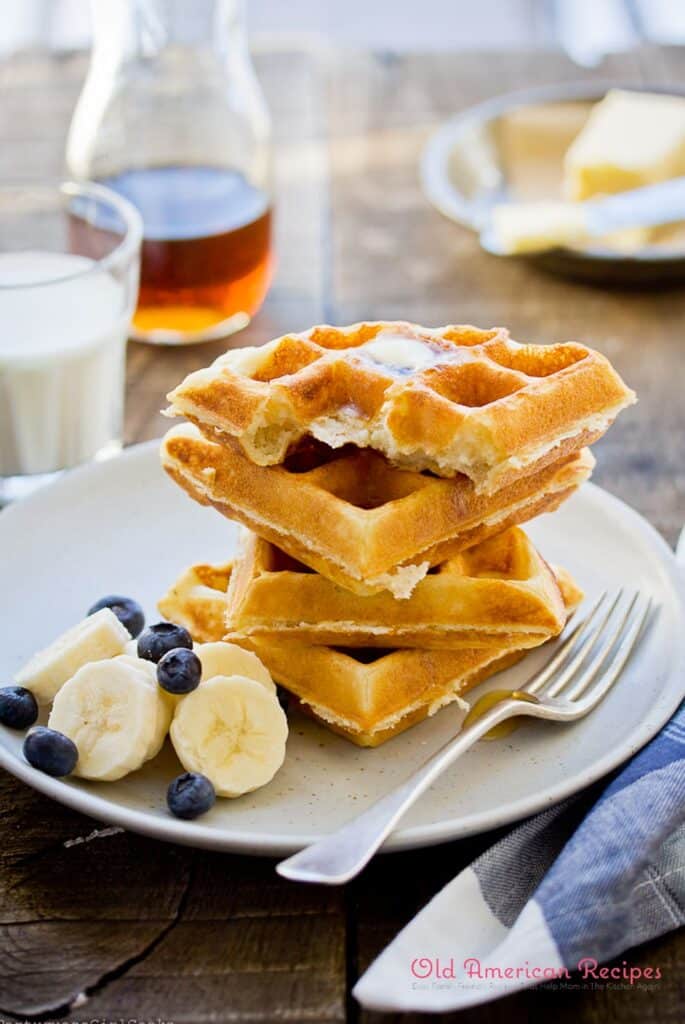 Overnight yeasted waffles