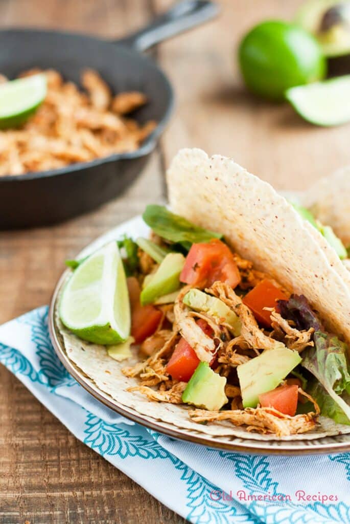 Easy Shredded Chicken Tacos