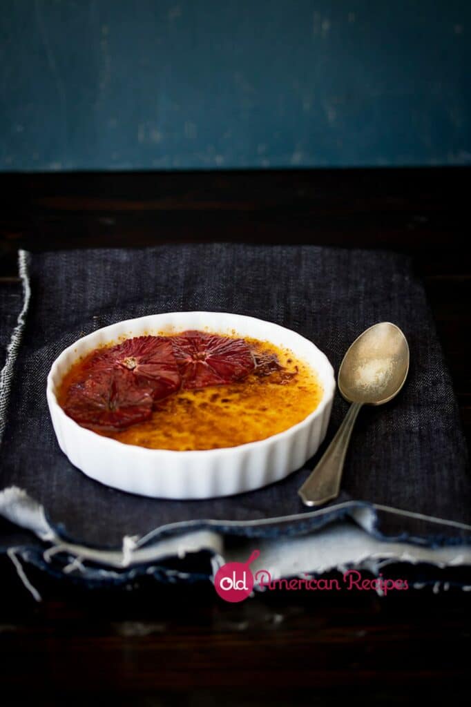 Creme Brûlée with Caramelized Blood Oranges