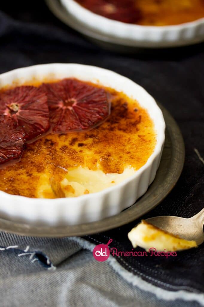 Creme Brûlée with Caramelized Blood Oranges